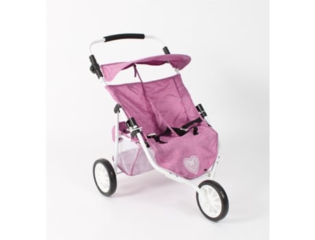 Cochecito Jogger Para Gemelos, Jeans Rosa Bayer Chic 2000
