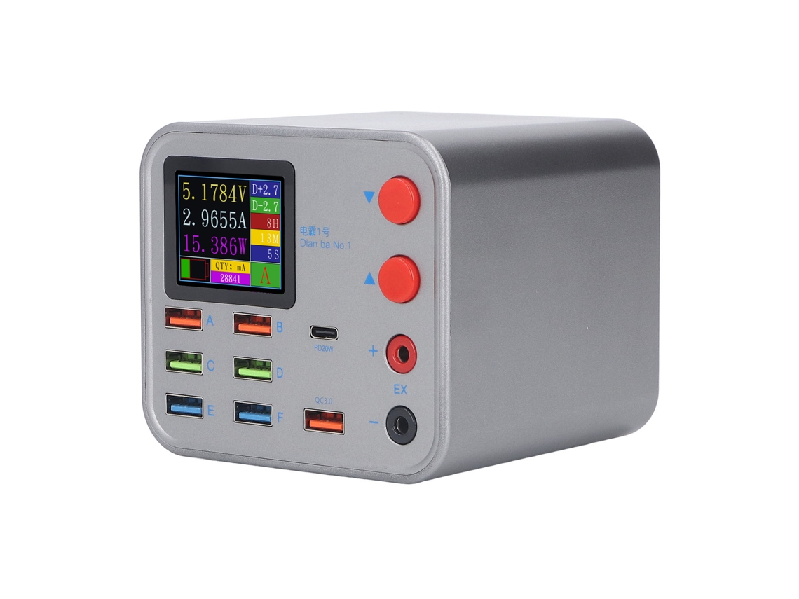 Laxiscreed Estação De Carregamento Usb 8 Portas Qc3.0 150w Para Carregamento Rápido