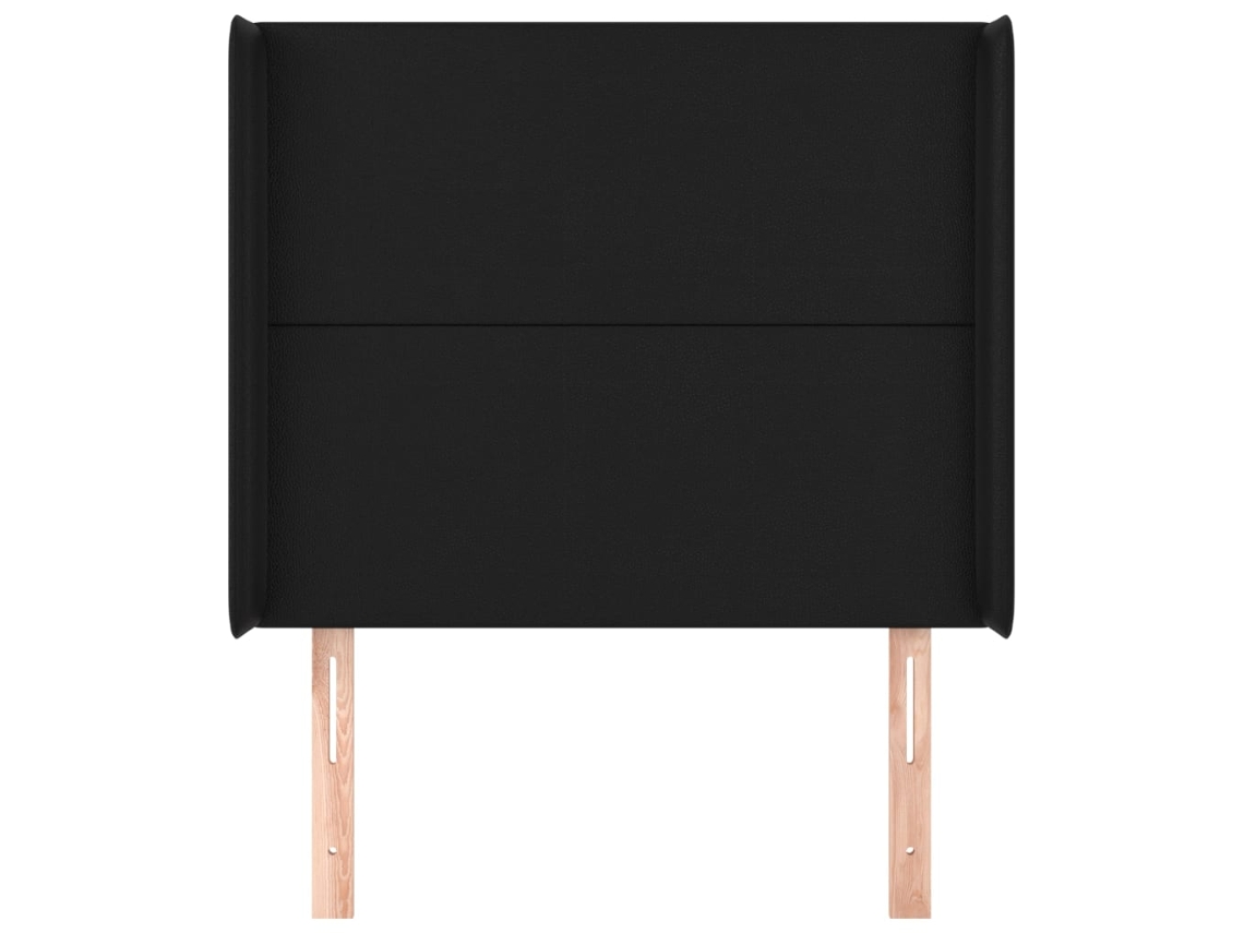 Cabeceira de Cama Mueble Orejas Cuero MOBIKASA Madeira Preto (103x16x118)