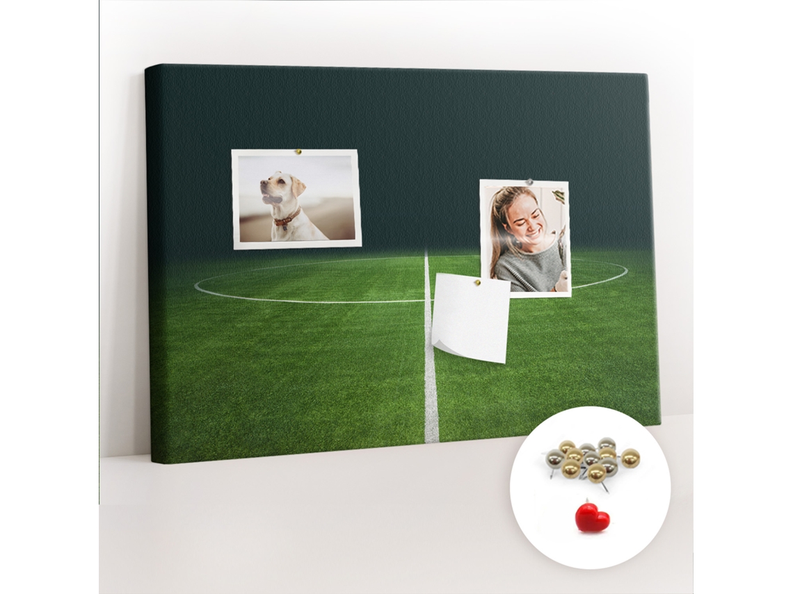 Quadro De Cortiça Campo De Futebol Para O Quarto Das Crianças Espelharte (60x40 Cm)