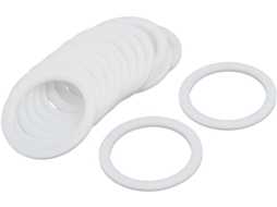 Arruela de Vedação de Ptfe Branca, 35 Mm X 45 Mm X 2 Mm, 15 Unidades CHABERLU