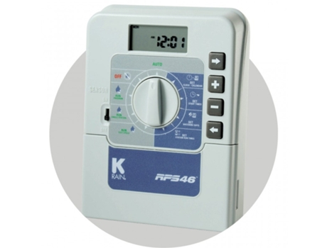 Kit de irrigação automática profissional Krain com 6 zonas 24V para tubo de chuva K de 32 mm