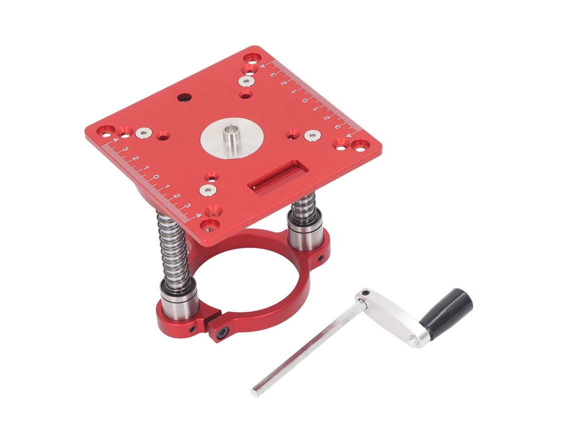 Sistema de elevação de mesa de fresagem de 65 mm com placa de inserção em liga de alumínio e aresta de corte para máquinas de gravação.