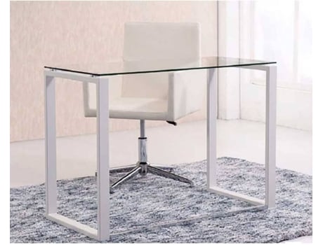 ADEC - Secretária  Benetto Cromada (100x50cm - Vidro e Metal) Secretária  Benetto Cromada (100x50cm - Vidro e Metal)