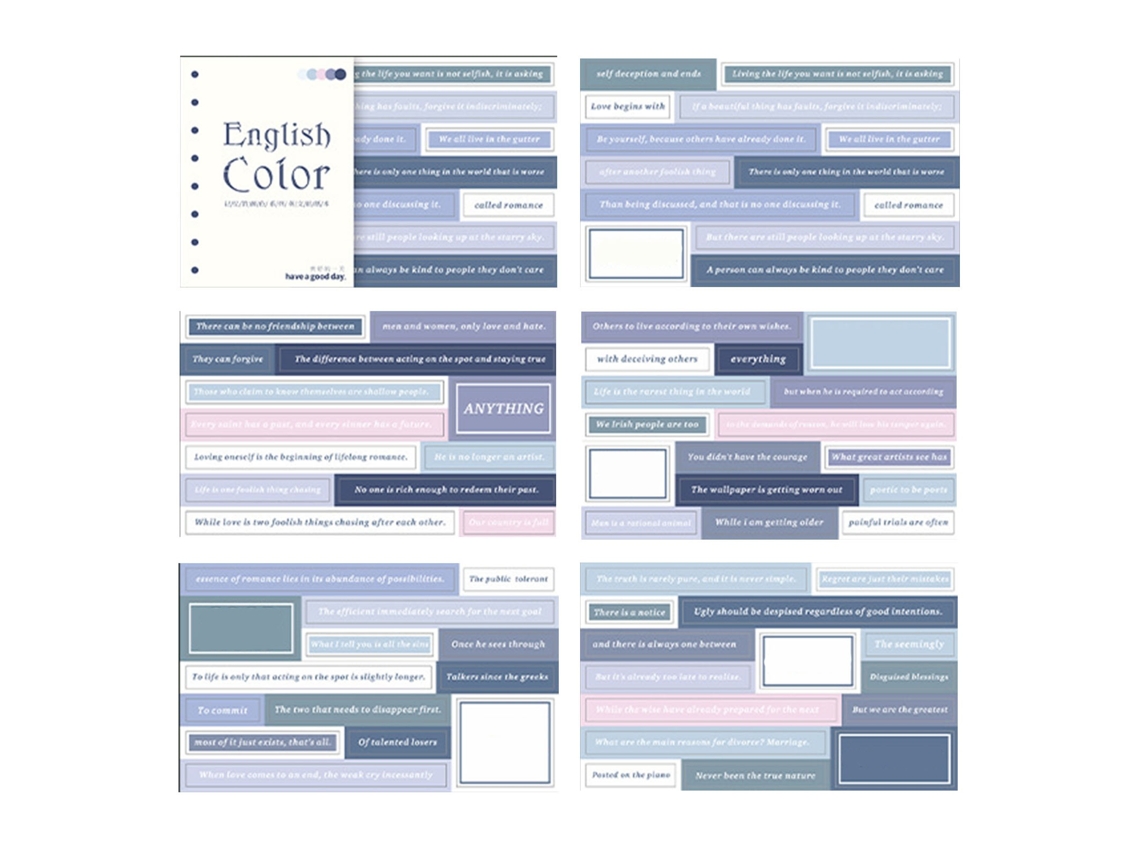 Lurelia Adesivos Para Scrapbooking, Com Papel Grosso, 20 Folhas, Diy