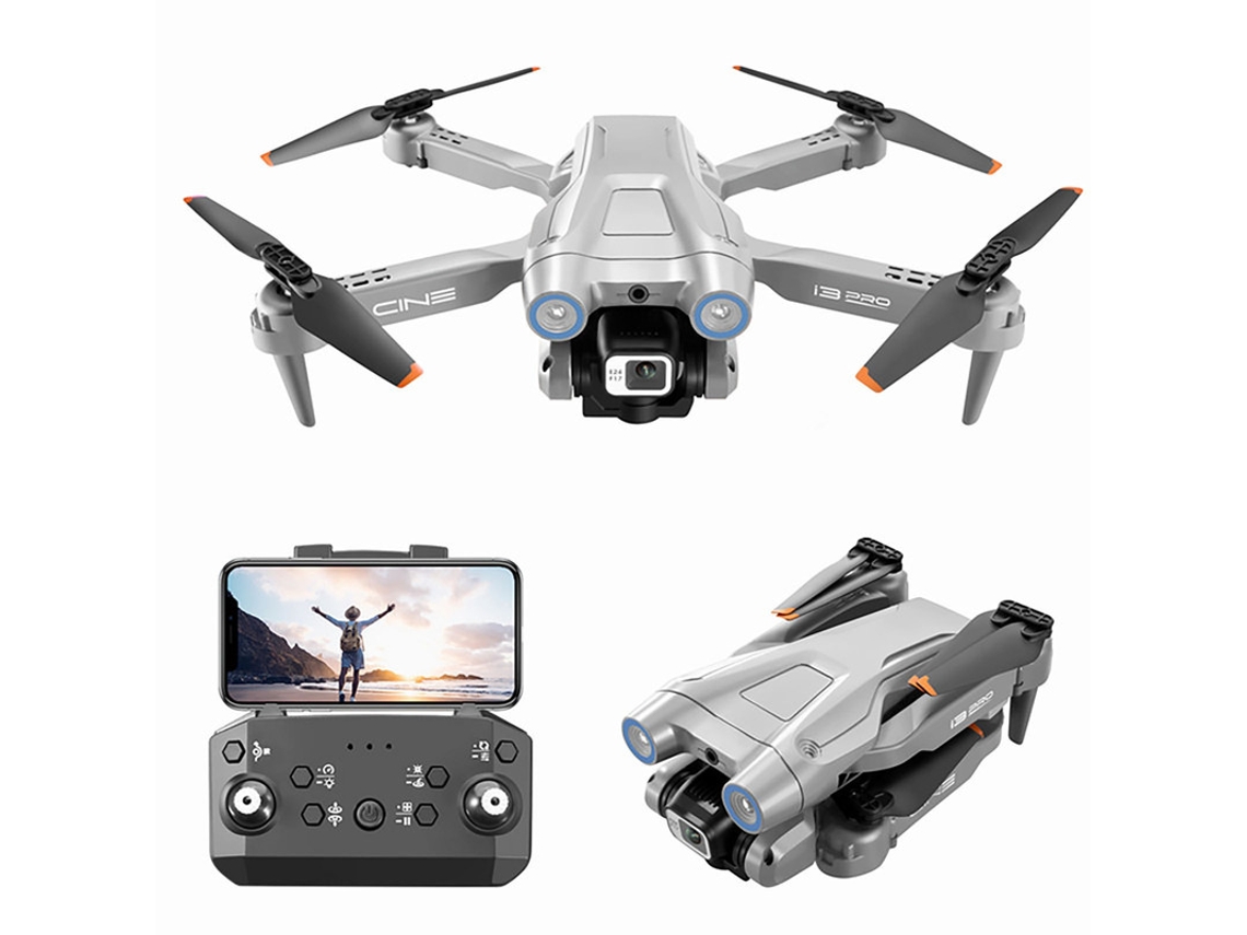 I3 Pro Mini Drone Bestvite Com Câmera Dupla 4k (2 Baterias Duração Da Bateria 15 Min Cinza)