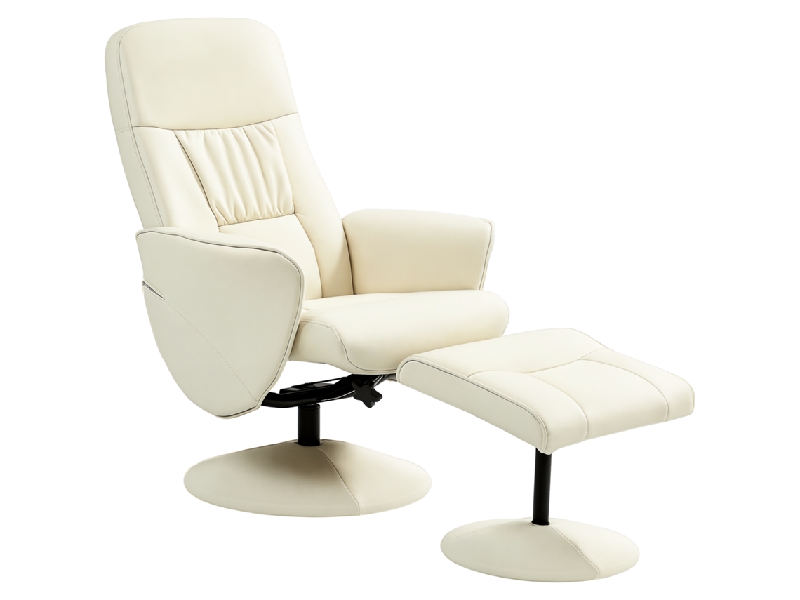 Cadeira Relaxante BTFORUS Cor Creme (81x81x105 cm)