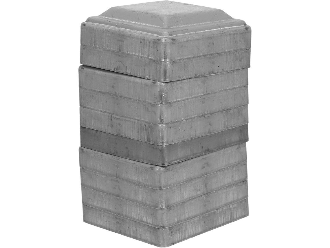 Conjunto De 10 Tampas Quadradas De Zinco Para Postes De Tubos De 80x80 Mm, Tampas De Extremidade Para Postes De Cerca.
