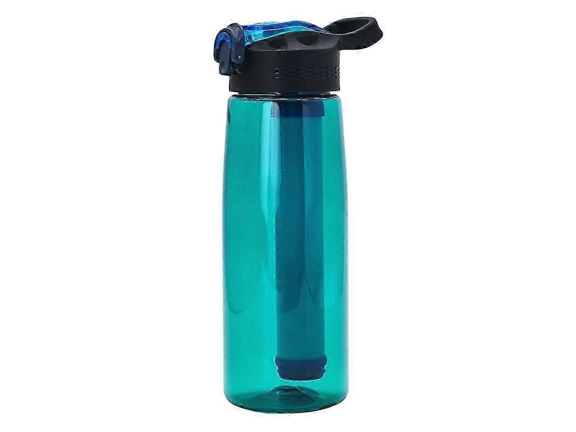 Garrafa de Água Filtrada 650ml com canudo para camping ELECTVAULT1