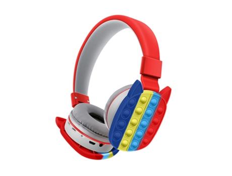 Auscultadores Bluetooth TRUMSEN-AG K33 Over Ear Vermelho
