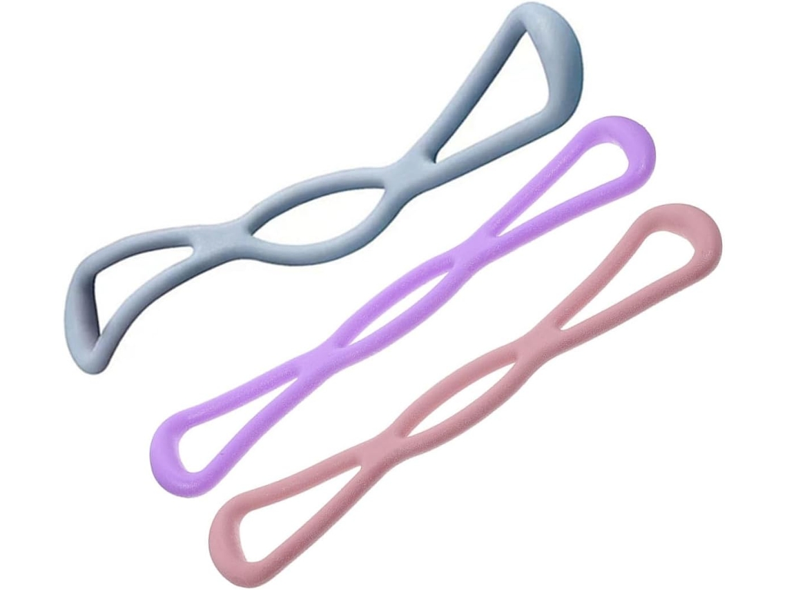 Hohopeti Conjunto De 3-faixas Elásticas Resistência Para Yoga, Com Alta Elasticidade E Material Tpr Resistente
