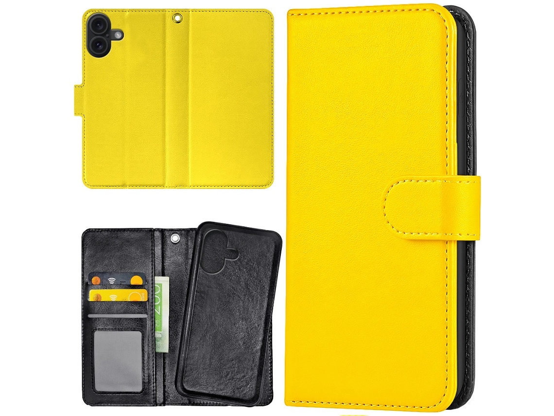 Capa Carteira/capa Amarela Para Iphone 17