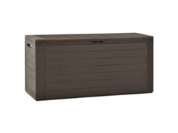 Caixa De Arrumaã§ã£o Para Jardim 116x44x55 Cm Marrom DKD HOME DECOR