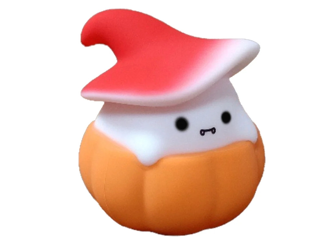 Luz Noturna De Bruxa De Abóbora Fofa Para Crianças Lâmpadas De Feiticeiro De Chapéu De Halloween Kawaii Luz Noturna De Berçário Regulável Bestvite