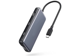 Hub Usb C Adaptador Usb C 8 Em 1 Powerexpand Com Fornecimento De Energia De 100 W Porta Hdmi 4k 60 Hz Cinza Lalamoli