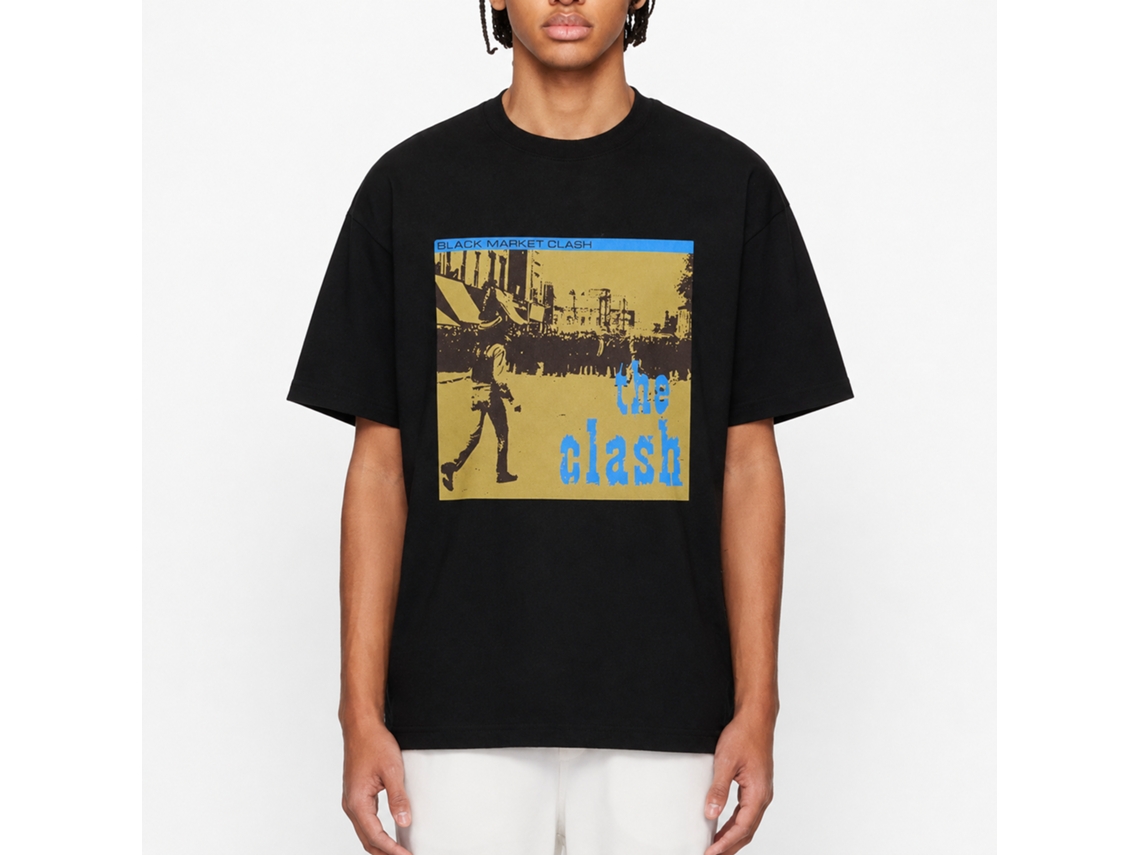 The Clash Black Market T-shirt Black Classic Unisex Adults Size:m