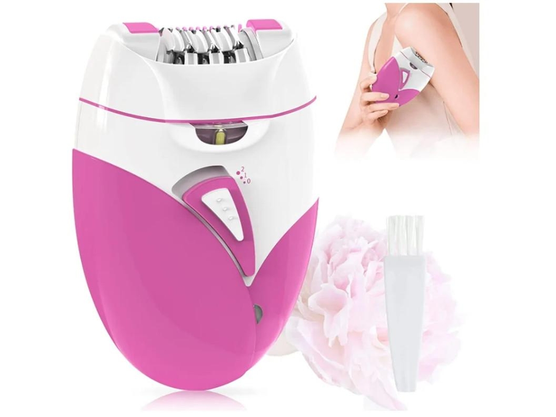 Depilador Para Mulheres Depilação Facial Recarregável E Depilação Corporal Barbeador Facial Elétrico Para Depilação Aparador De Biquíni Branco Yizhood