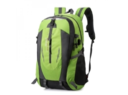 Mochila de Viagem Impermeável Grande Verde S/MARCA