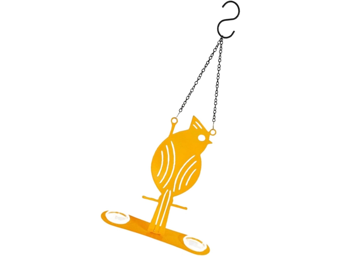 Comedouro Suspenso Em Formato De Oriole - Decoração Para Jardim Externo - Acessórios De Jardim Com Comedouros