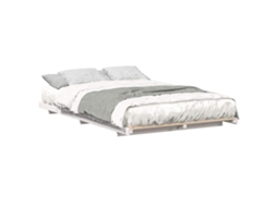Estrutura de Cama de Chão Branco 140 X 190 Cm MAISON EXCLUSIVE