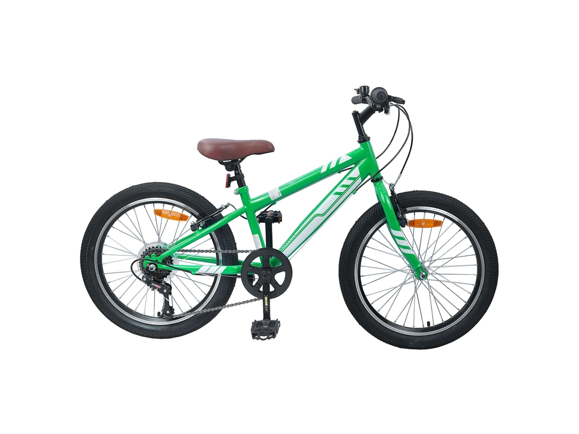 Vidaxl Bicicleta De Montanha 24 Polegadas 6-velocidade Para 8-12 Anos