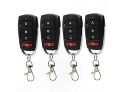 Conjunto de 4 Controles Remotos Universais para Portas de Garagem, Transmissor Portátil de 433 Mhz para Portões e Garagens. TAISHENGDA