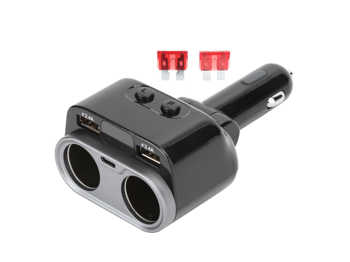 Carregador de carro com dual USB Type C EOOCOO