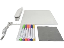 Quadro Branco de Acrílico com Luz Led, Ideal para Mensagens. SFUSHOS