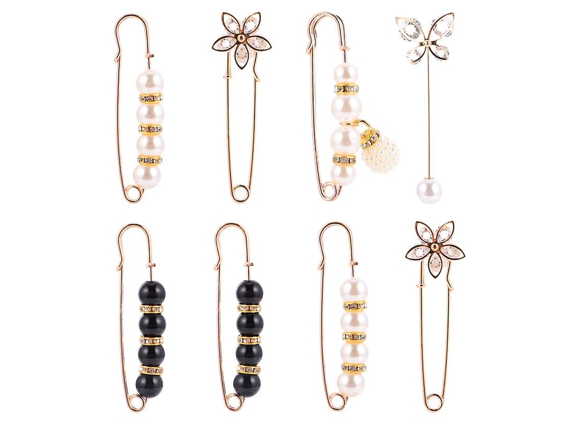 8Pcs Broche de Decoração ALLINLESS