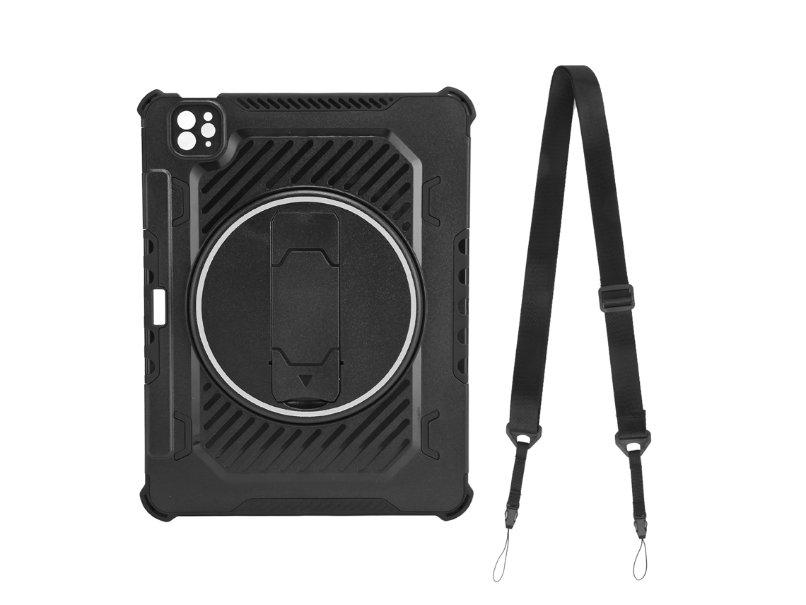 Aetheria capa Ultra Fina para Tablet Ios com Suporte 360° e Cinto de Ombro Preto