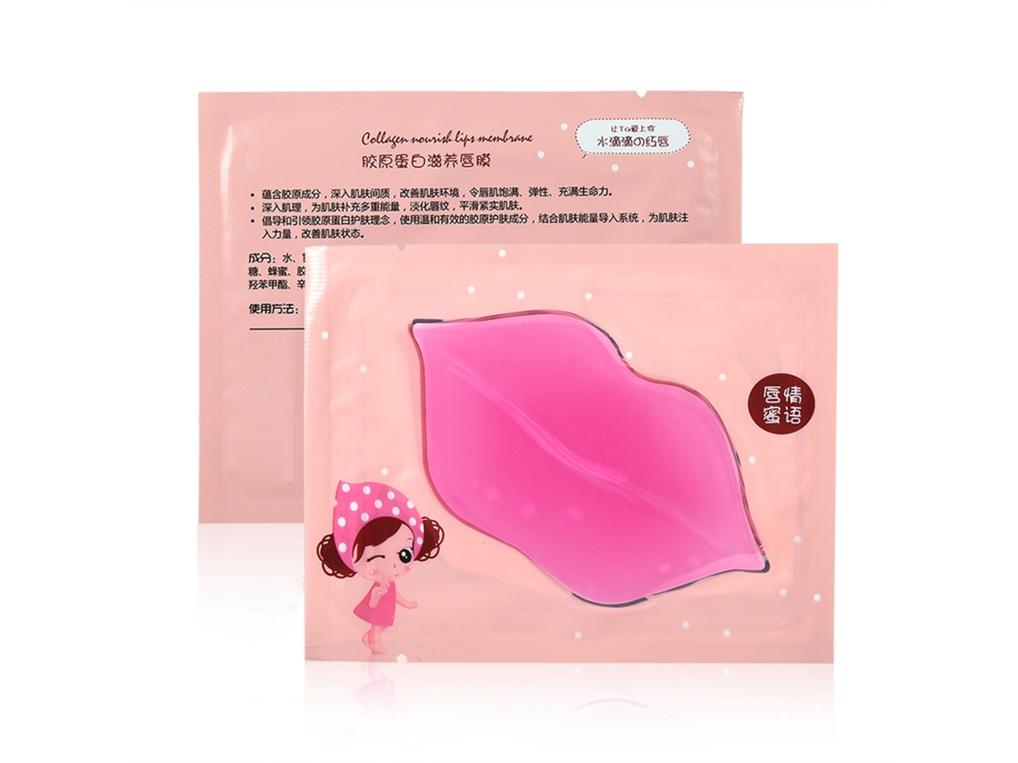 8 Unidades De Mascarilla Labial De Colágeno Cristal Rosa Pilaten Exfoliante Hidratante Anti-descamação