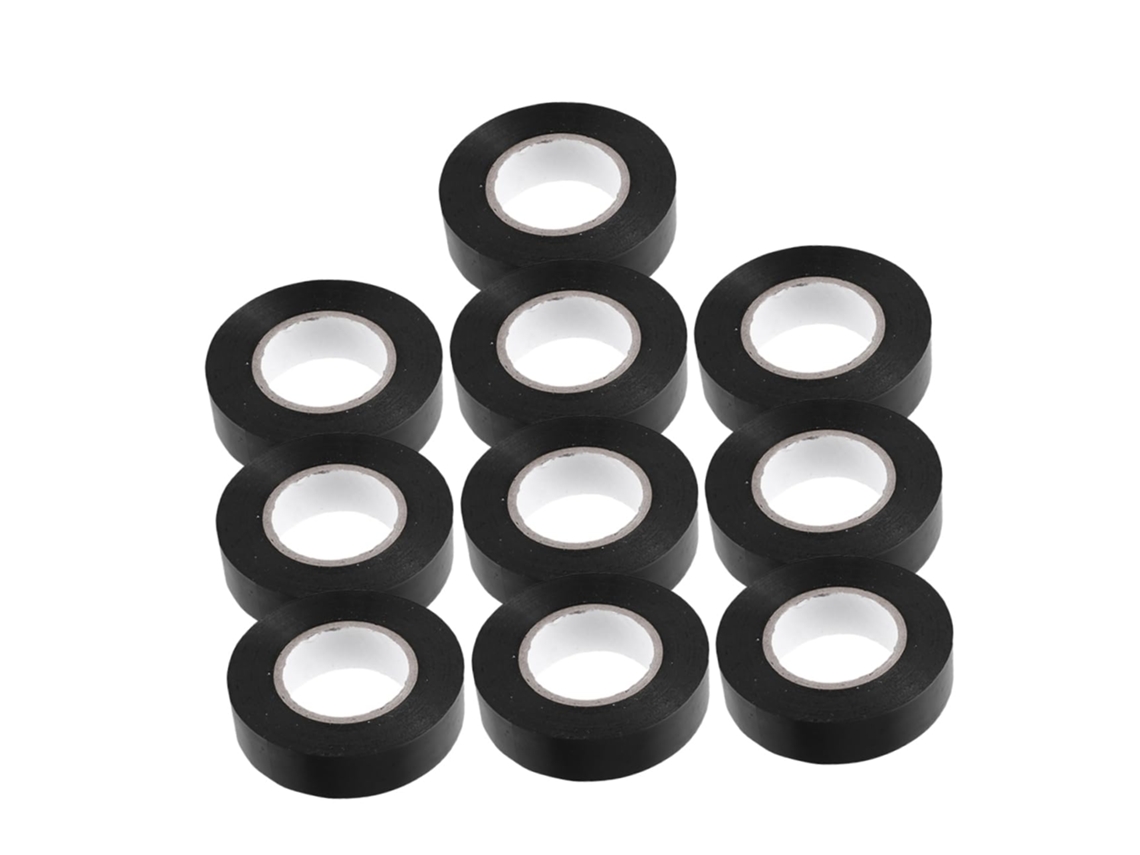 Conjunto De 10 Fitas Isolantes Alta Temperatura Cabilock, Em Pvc Resistente Ao Desgaste, Para Uso Elétrico E Automotivo