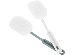 Conjunto de Escova Sanitária 2 Peças com Esponja Abrasiva, Cabo Longo Ergonômico, Material Pp, para CHABERLU
