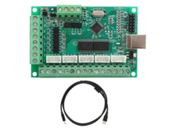 Placa Controladora CNC USB Mach3 5 Eixos 100kHz 12-24V Driver Interface Universal