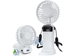Ventilador De Mesa Recarregável Com Circulação Ar