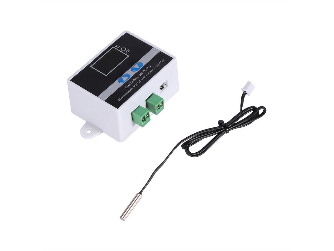Controlador De Temperatura Digital Led 12v Com Sensor À Prova D'água Tmc-w2000
