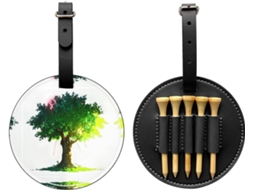 Bolsa para Tees de Golfe Big Tree In The Sun, Preta | S/MARCA