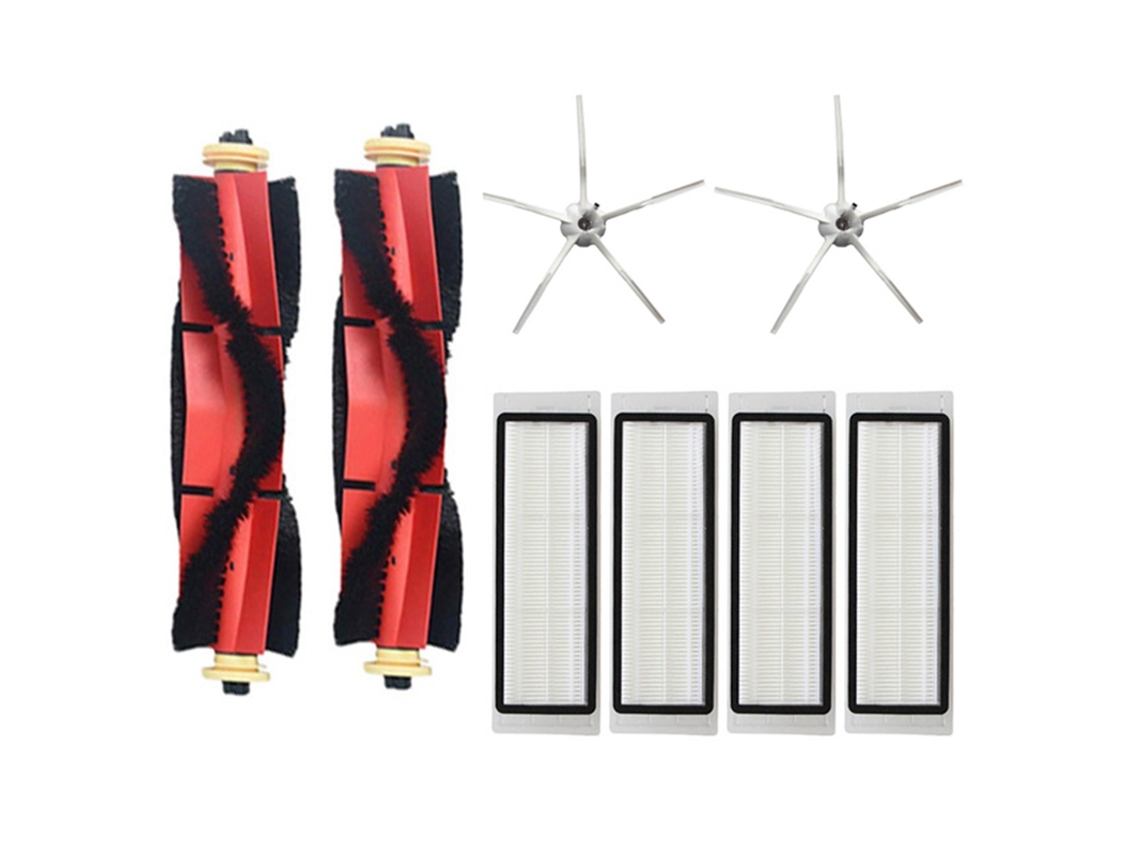 Para xiaomi roborock s5 max s6 s65 s5 s50 s55 acessórios peças de aspirador de pó lavável filtro hepa escova principal lado bru