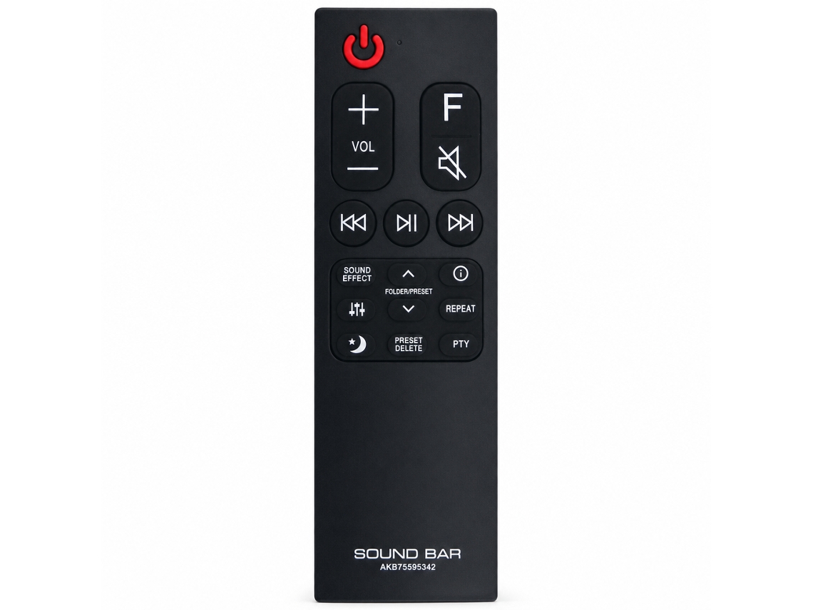 Comando À Distância Para Barra De Som Compatível Com Lg Akb75595342_zhd