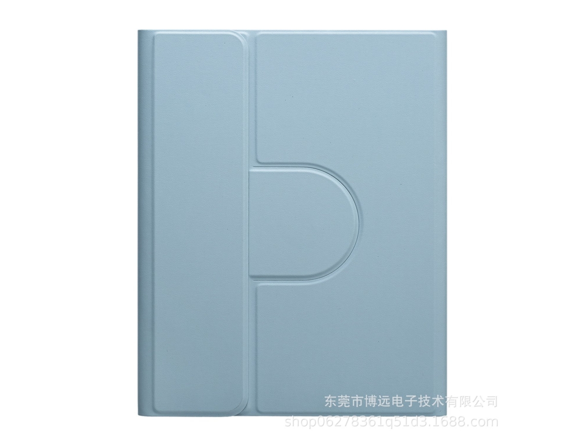 Capa Com Teclado Bluetooth Com Suporte Giratório, Compatível Com Ipad 10.2 Pol./10.5 Pol, Azul