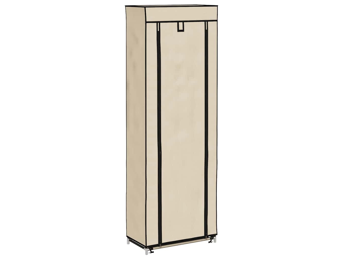 Sapateira com Cobertura 57x29x162 Cm Tído Creme MAISON EXCLUSIVE