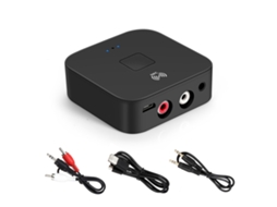 Adaptador de áudio Bluetooth 5.0 ZYBLSSBB para colunas com entradas aux de 3,5 mm ou RCA