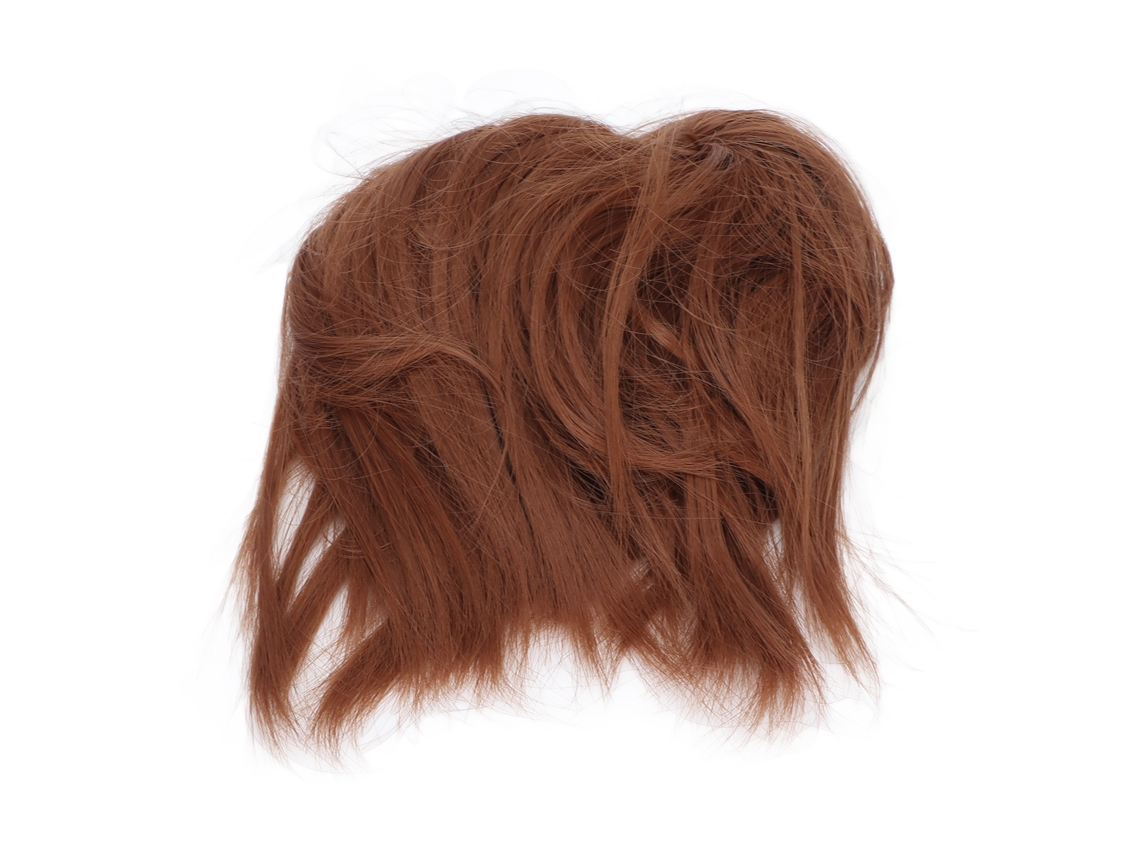 Extensão De Cabelo De Top Knot Com Raia Ondulada E Desordenada