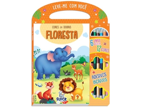 Livro Cores Em Dobro Floresta de Mammoth World (Português)