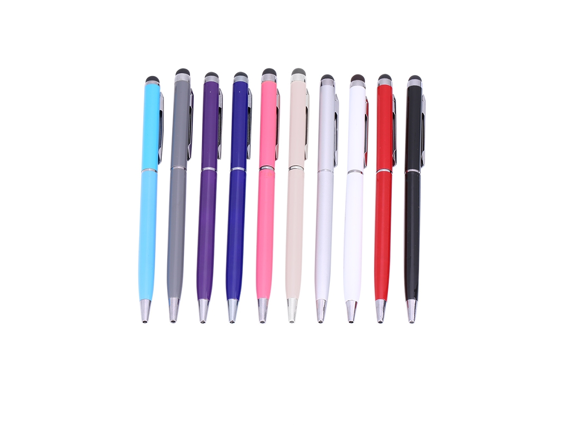 10un Caneta Estilo Capacitivo 2 Em 1 E Caneta Esferográfica Para Iphone Samsung