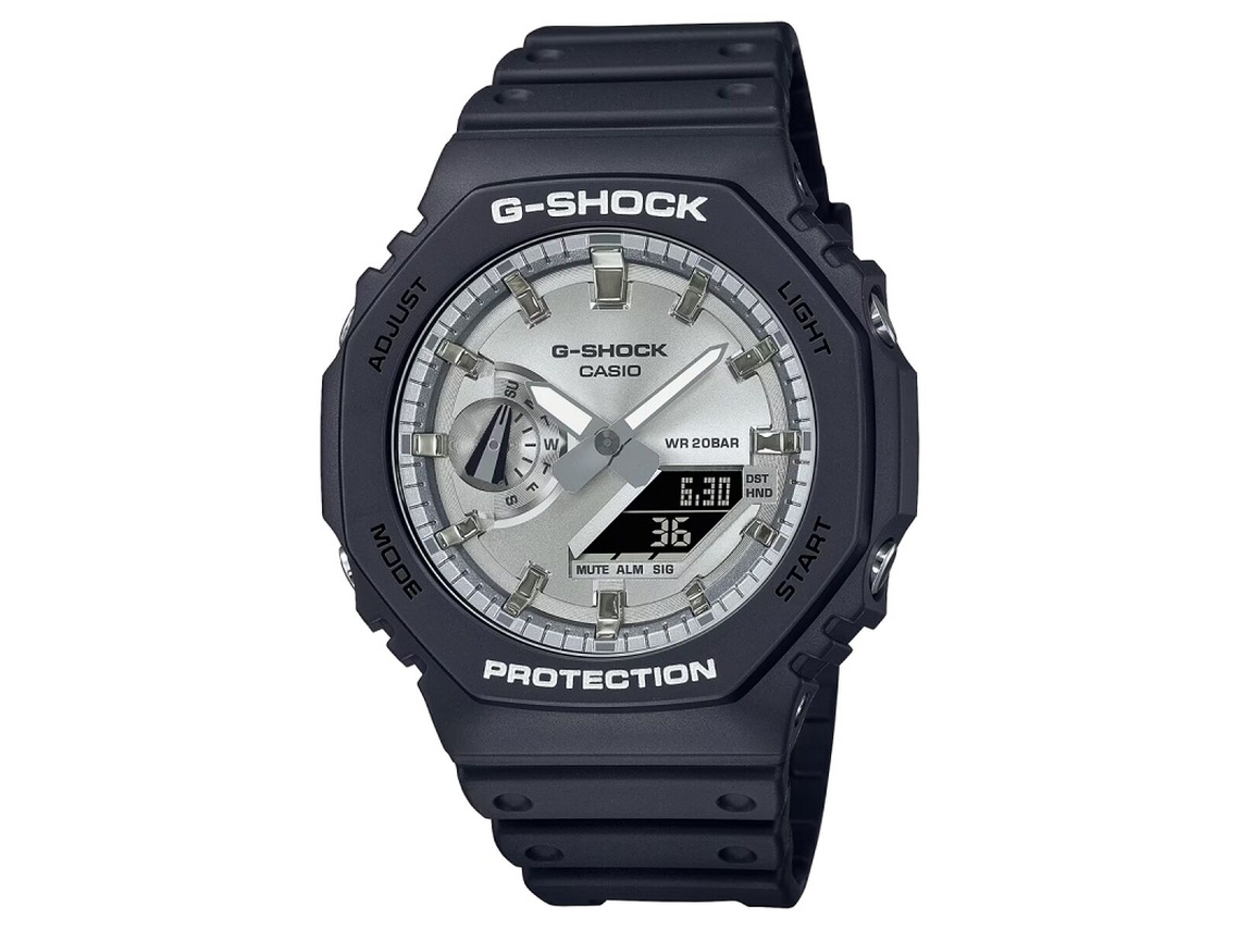 Relógio Masculino CASIO G-SHOCK Oak Silver Dial 45 Mm