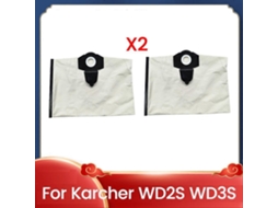 Conjunto De 2 Sacos De Pó Para Aspirador De Pó Tipo Balde Das Séries Wd2s E Wd3s. Sacos De Pó Reutilizáveis E Selados Para A Haste._ozo
