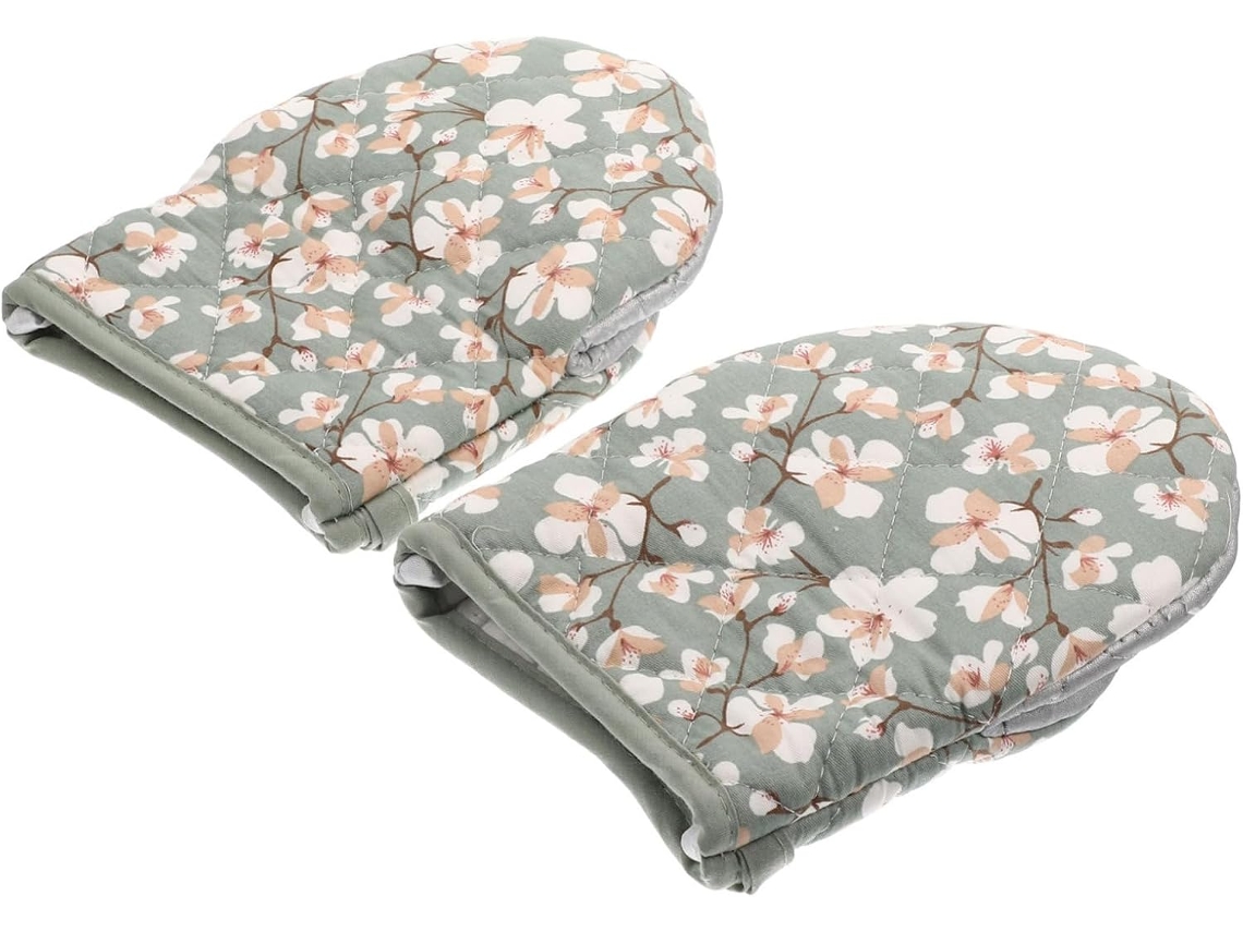 Luvas De Algodão Flexíveis E Resistentes Ao Calor (pacote Com 2) Para Grelhar E Assar - Aderência