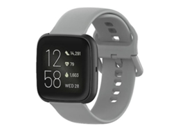 Lurelia Pulseira De Silicone Com Fivela Colorida 23 Mm, Compatível Fitbit Versa 2// Lite/ Blaze Gray