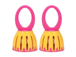 Mali 2pcs Sineta de Gaiola Infantil Handheld Brinquedo Educativo para Bebê 3+ Meses